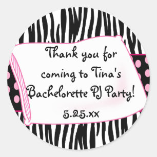 Pegatina Rosa Redondo Fiesta Pajama