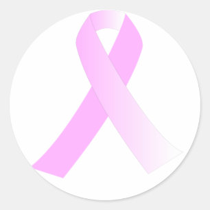 Pegatina rosado de la conciencia del cáncer de