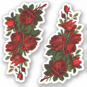 Pegatina Rosas del Día de San Jorge (fL)