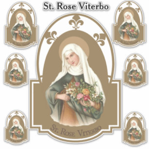 Pegatina Rosas religiosos Viterbo del St.