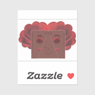 Pegatina Rosas rojas.