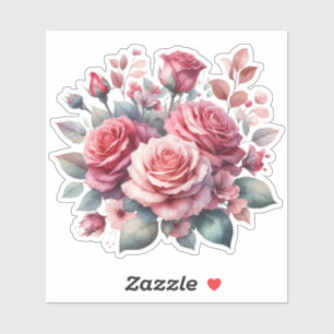 Pegatina Rose Bouquet Floral Design-62101