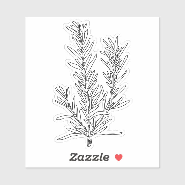 Pegatina Rosemary (Hoja)