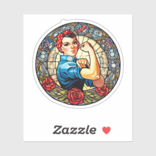 Pegatina Rosie the Riveter