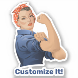 Pegatina Rosie the Riveter