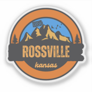 Pegatina Rossville, Kansas