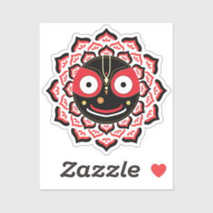 Pegatina Rostro de Lord Jagannath Chakra Deidad Hindú