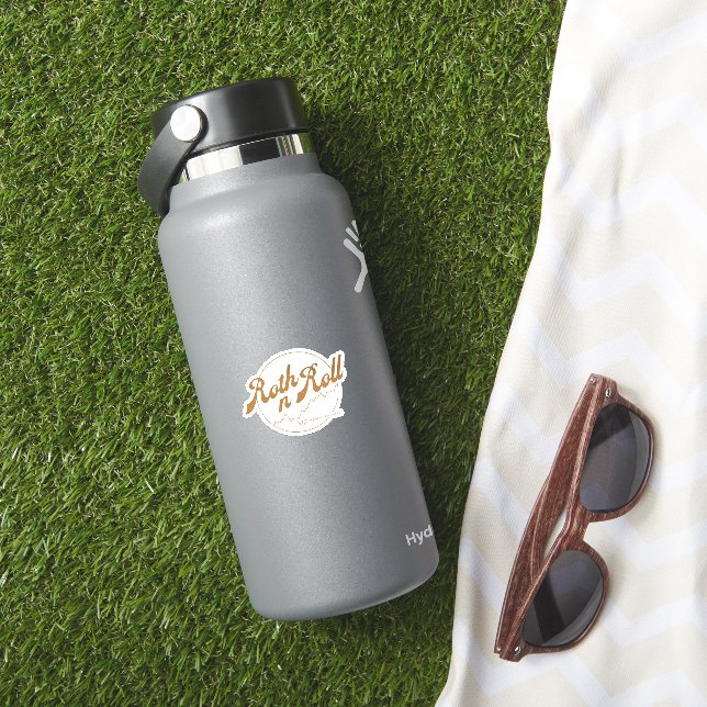 Pegatina Roth n Roll – Humor Financiero (HydroFlask Insitu)