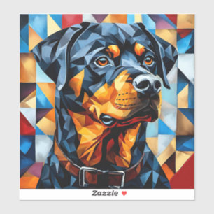 Pegatina Rottweiler Perro Lindo y Fuerte Raza de Perro Guar