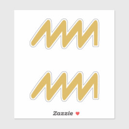 Pegatina Rótulo Aquarius Zodiac