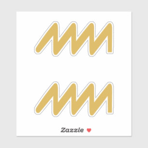 Pegatina Rótulo Aquarius Zodiac