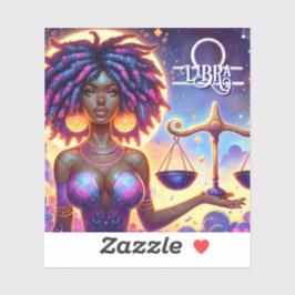 Pegatina Rótulo Astrológico Horoscopio Libra Zodiac