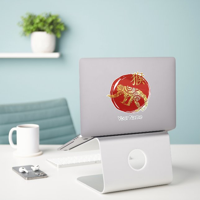 Pegatina Rótulo de constelación de horóscopo zodiaco chino  (Ordenado portátil  en el escritorio)