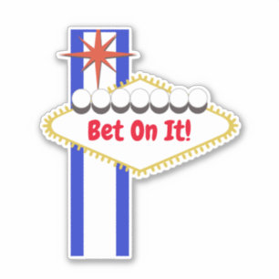 Pegatina Rótulo de encargo del estilo de Las Vegas