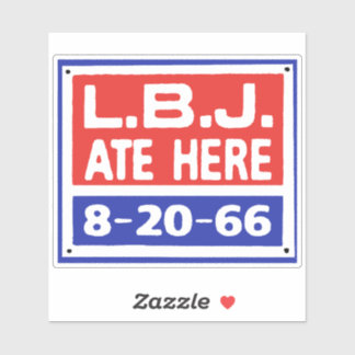 Pegatina Rótulo DE LBJ ATE AQUÍ