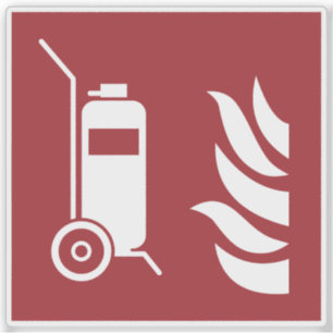 Pegatina Rótulo de seguridad de extinguidores de incendios 