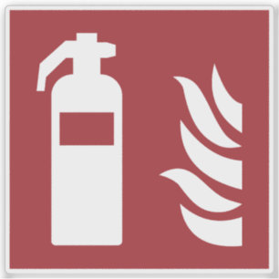 Pegatina Rótulo de seguridad de extinguidores de incendios