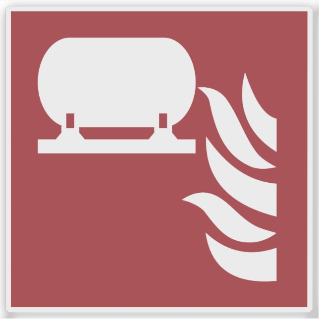 Pegatina Rótulo de seguridad de la instalación de Extinguis (Anverso)