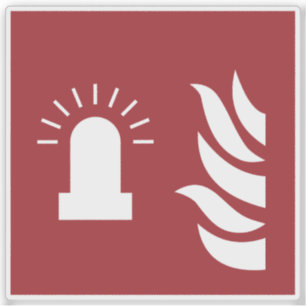 Pegatina Rótulo de seguridad de la luz intermitente de alar