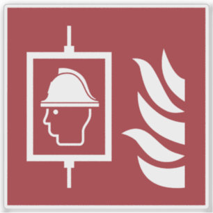 Pegatina Rótulo de seguridad de los elevadores de incendios