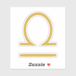 Pegatina Rótulo Libra Zodiac