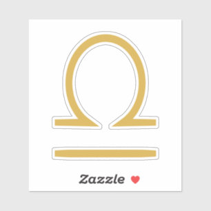 Pegatina Rótulo Libra Zodiac