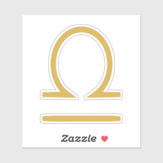 Pegatina Rótulo Libra Zodiac