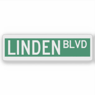 Pegatina Rótulo Linden Boulevard