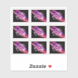 Pegatina Rótulo Zodiac Galaxy Aries Constellation