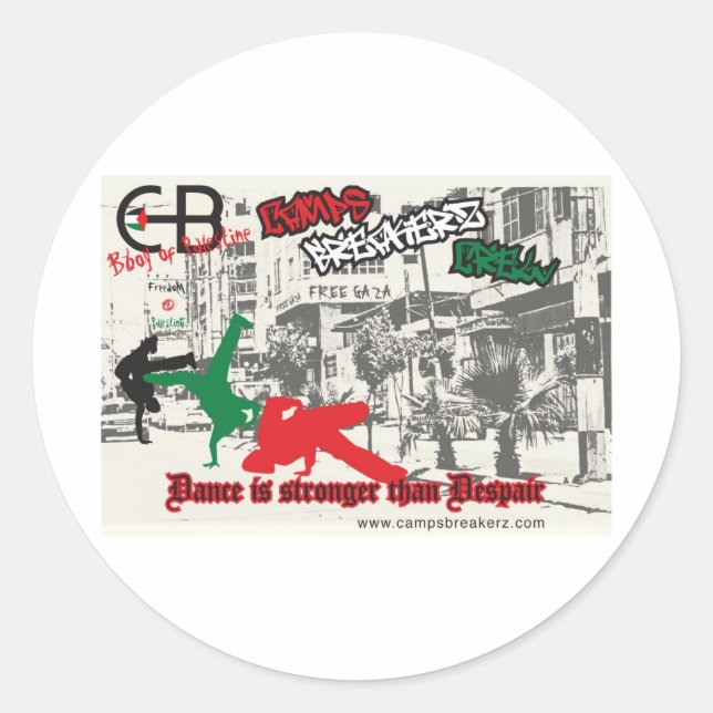 Pegatina Round Camps Breakerz (Anverso)