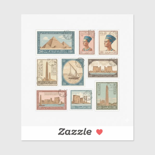 Pegatina Royal Egypt Stamp Collection (Hoja)