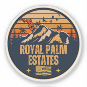 Pegatina Royal Palm Estates, Florida