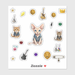 Pegatina Royal  Punk-Cat Stickers