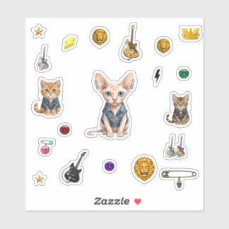 Pegatina Royal  Punk-Cat Stickers
