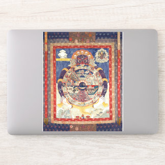 Pegatina Rueda de la Vida budista tibetana
