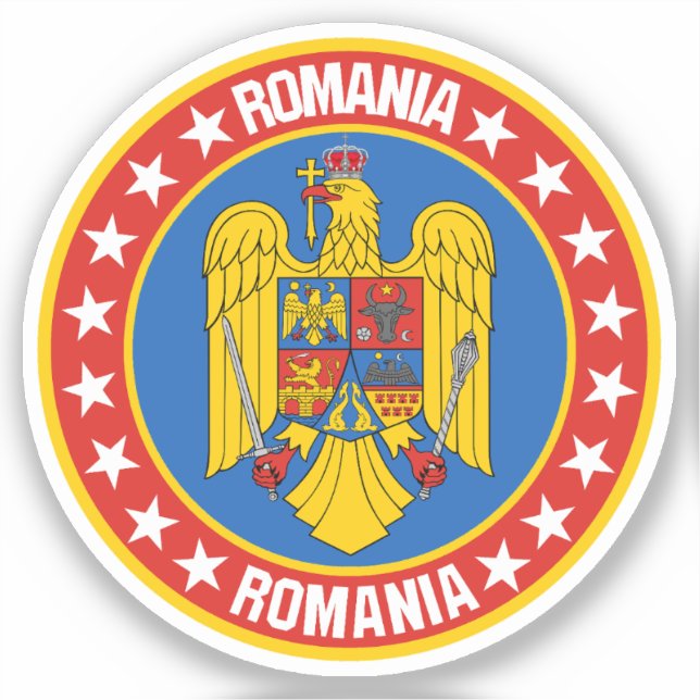 Pegatina Rumania (Anverso)
