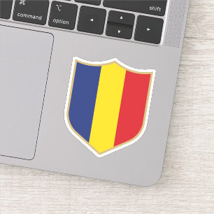 Pegatina Rumania Bandera Emblem viajes patrióticos