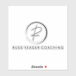 Pegatina Russ Yeager Coaching Signature Logo