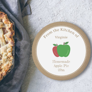 Pegatina Rústico de etiquetas de Apple Pie
