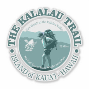 Pegatina Ruta de Kalalau (T)