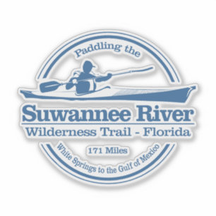 Pegatina Ruta del río Suwannee para la Naturaleza (SK)