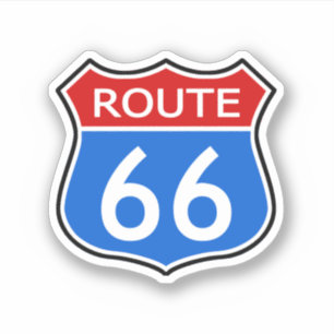 Pegatina Ruta Estatal 66 Viaje