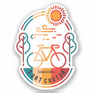 Pegatina Ruta Retro Fort Custer Bike