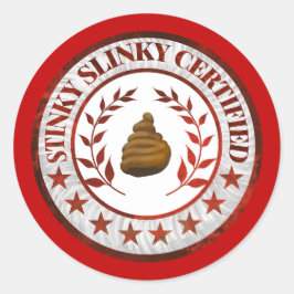 Pegatina RV certificado por Stinky Slinky