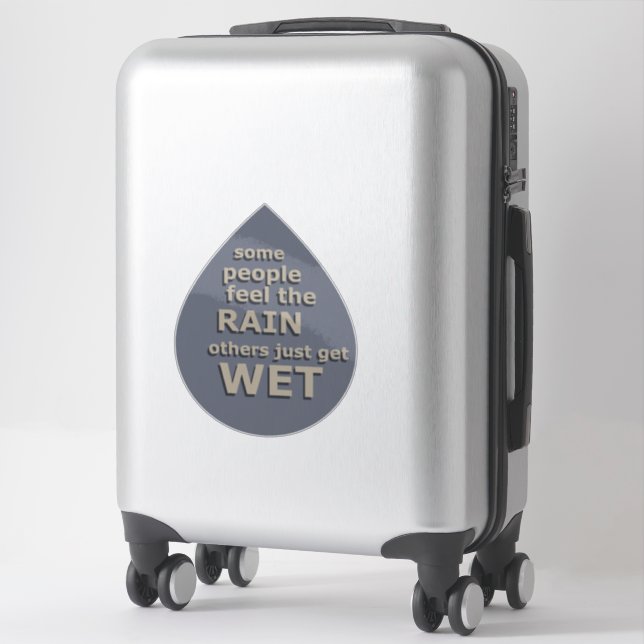 Pegatina sabio decir acerca de la vida (Maleta)