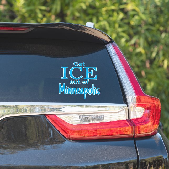 Pegatina Saca a ICE de [lugar] (Lado del coche)