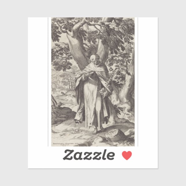 Pegatina Sacerdote castellano de Santo Domingo (Hoja)