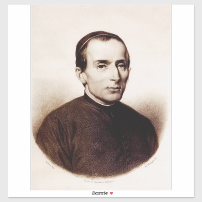 Pegatina Sacerdote franciscano de San Giuseppe Cafasso (Hoja)