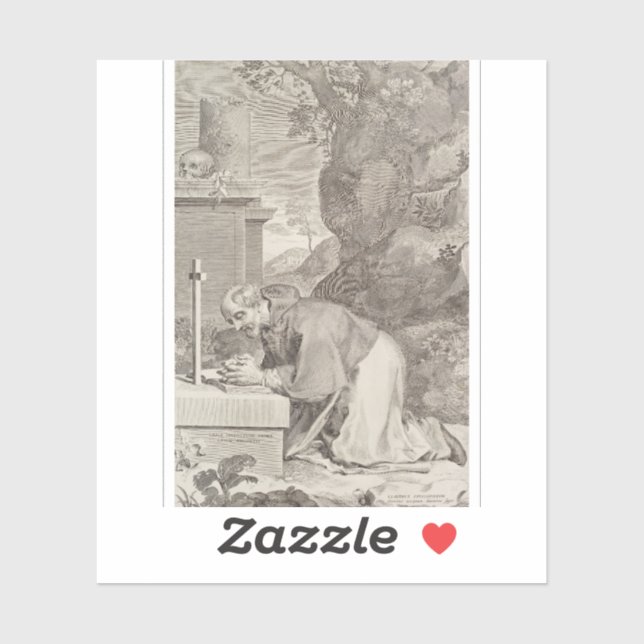 Pegatina Sacerdote y confesor de San Claude La Colombière (Hoja)