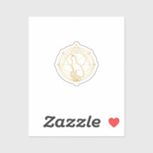 Sacred guardian feline Temporary Tattoos